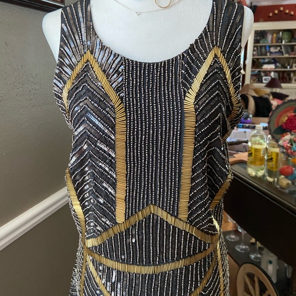 NWT Nicole Miller Beaded dress Sz 4 - Picture 2 of 6